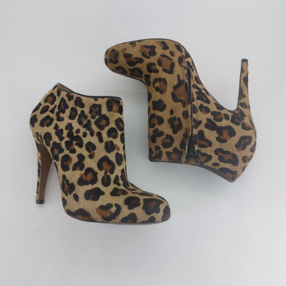 ALDO Leopard Print Heel Ankle Booties - Picture 6 of 8